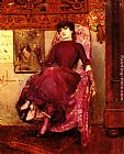 Portrait De L'Epouse De L'Artiste Dans L'Atelier by Georges Antoine Rochegrosse